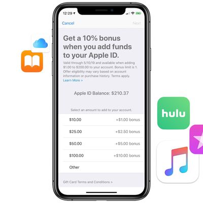 apple bonus credit may 2019