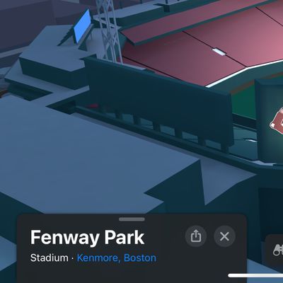 Apple Maps 3D Boston Fenway Park