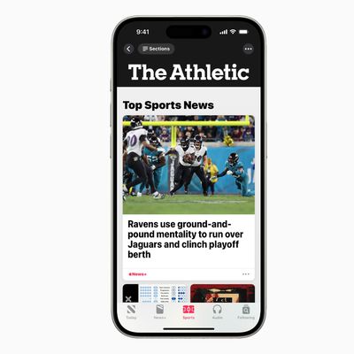 apple news the athletic