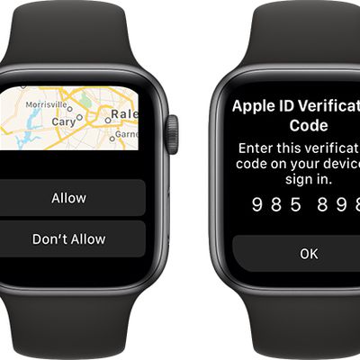 apple watch apple id verification code watchos 6