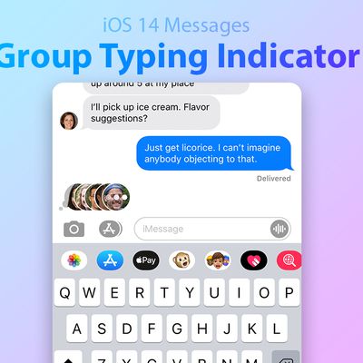 iOS 14 Group Typing Indicator