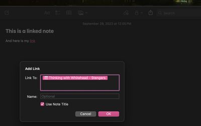 linked notes macos