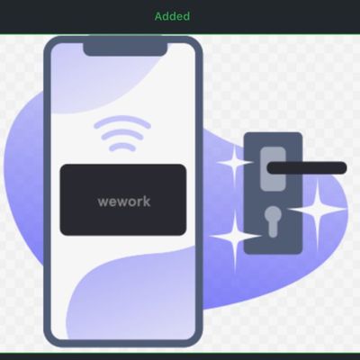 wework office key wallet support